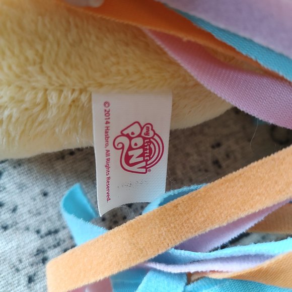 MY LITTLE PONY Fluttershy Plush 12” with Butterflies and rainbow Mane and tale - Picture 5 of 8